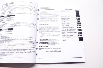 Honda Shop Service Repair Manual Lawn Mower HRR216VXA HRR216VYA 1st Edition