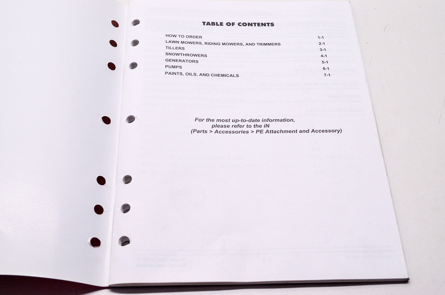 OEM Honda 00X00-HPE-P011 Power Equipment 2011 Accessory Catalog