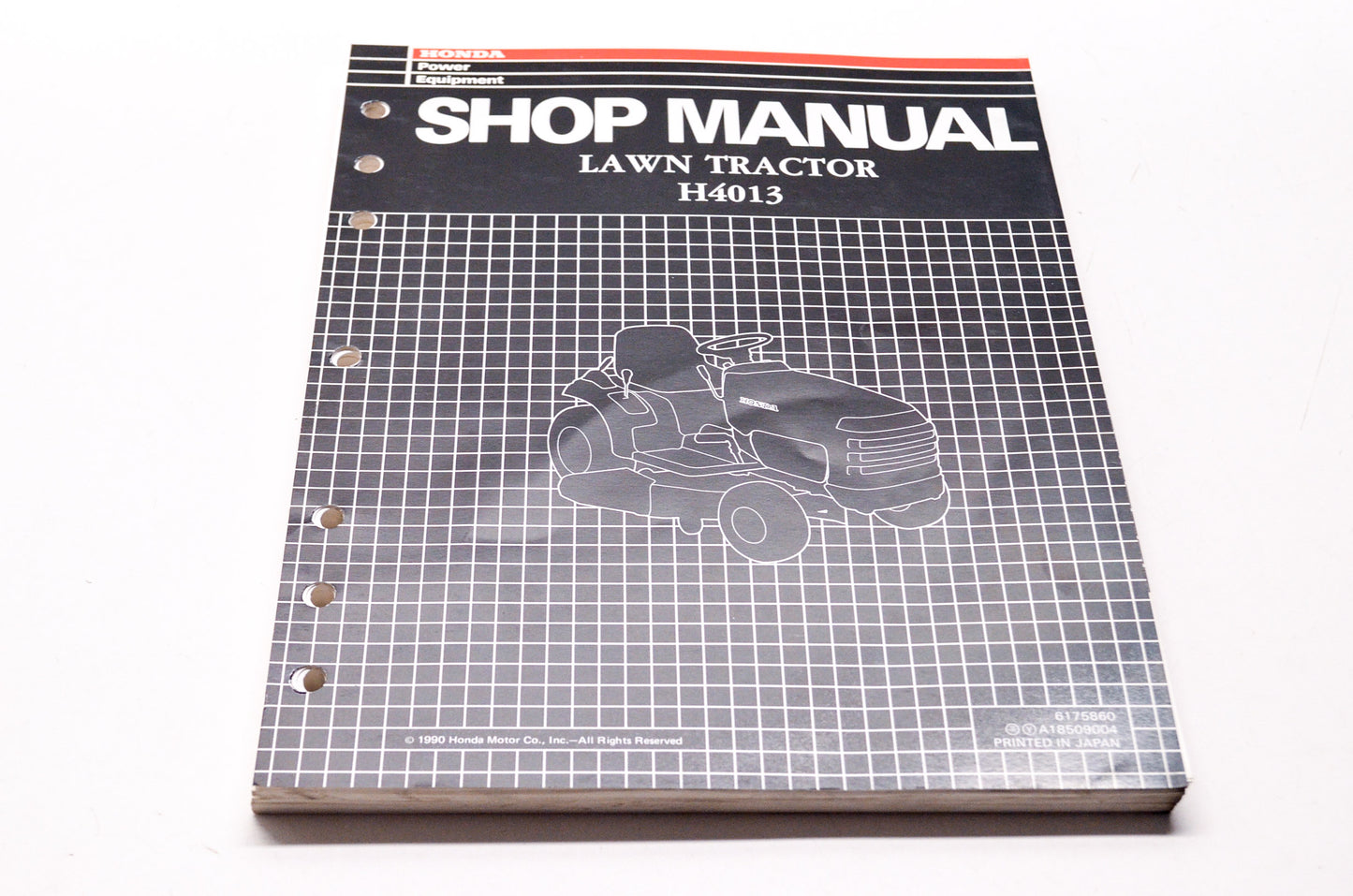 OEM Honda 6175860 Shop Service Repair Manual Lawn Tractor H4013