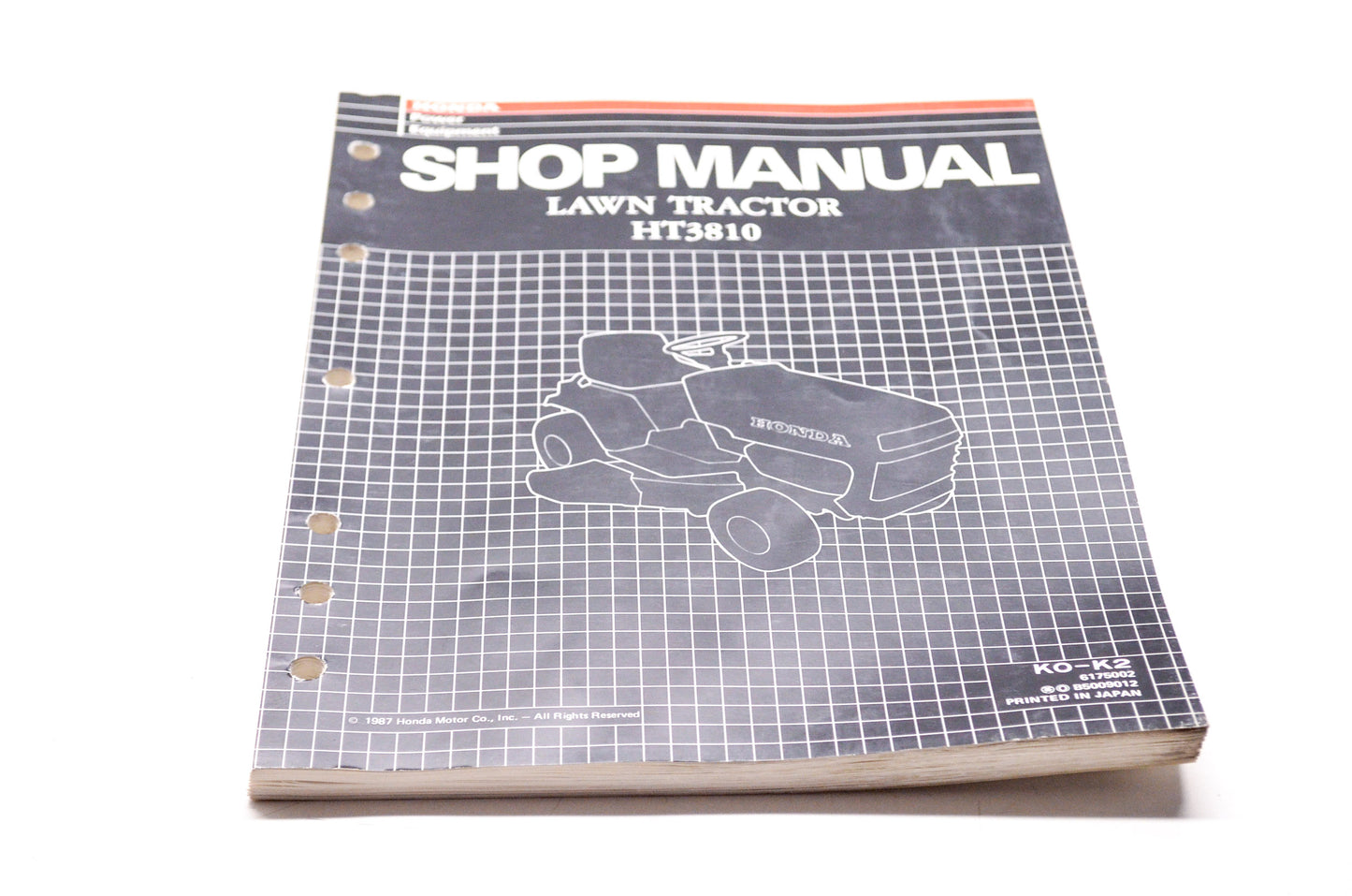 Honda Shop Service Repair Manual Lawn Tractor HT3810