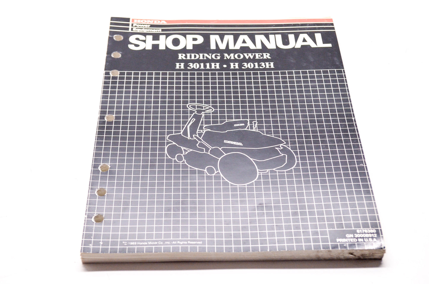 Honda Shop Service Repair Manual Riding Mower H 3011H H 3013H