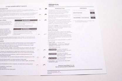Honda Shop Service Repair Manual Lawn Tractor H2113 Supplement