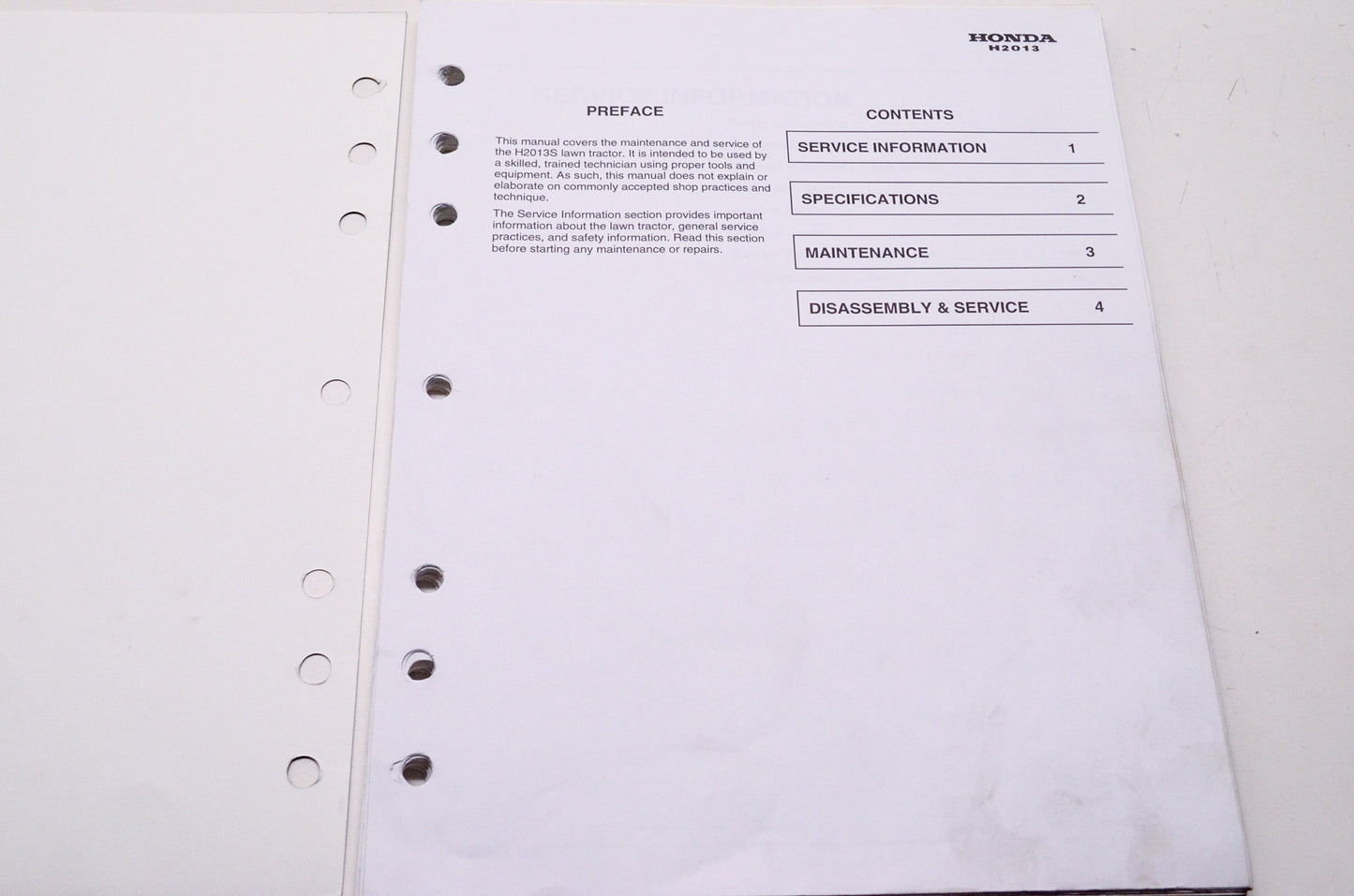 Honda Shop Service Repair Manual Lawn Tractor H2013