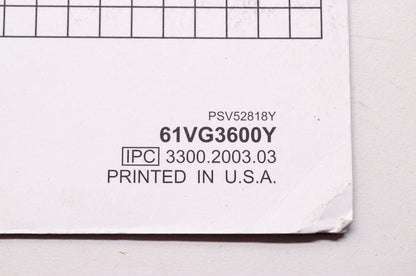OEM Honda 61VG3600Y Shop Manual Supplement Rotary Mower HRZ216