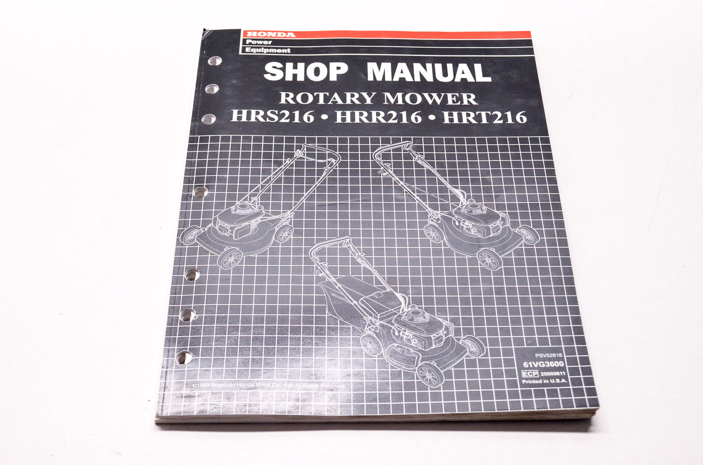 OEM Honda Shop Manual Rotary Mower HRS216 HRR216 HRT216