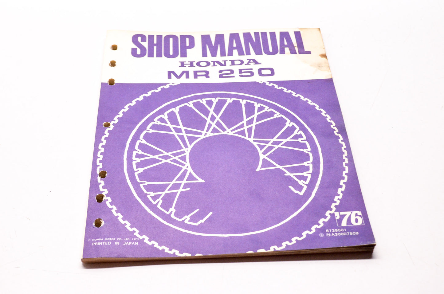 Honda Shop Service Repair Manual MR250 76