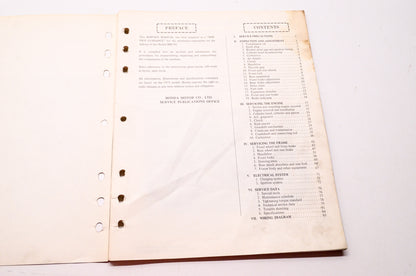 Honda Shop Service Repair Manual MR250 76