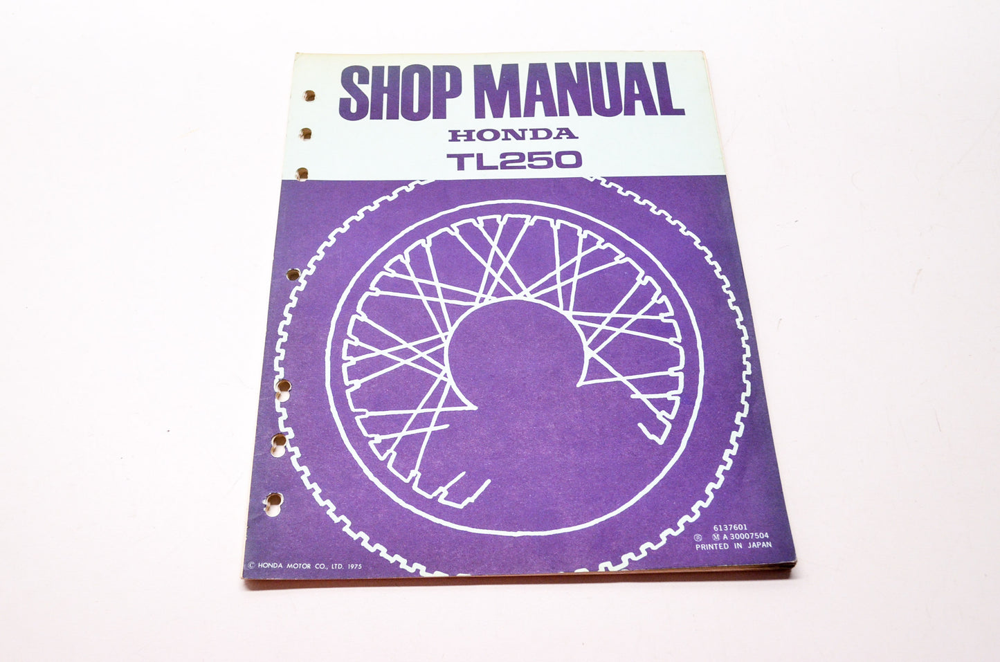 OEM Honda 6137601 Service Manual TL250'76