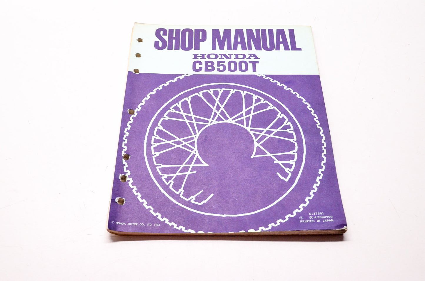 OEM Honda 6137501 Service Manual CB500T,'T76