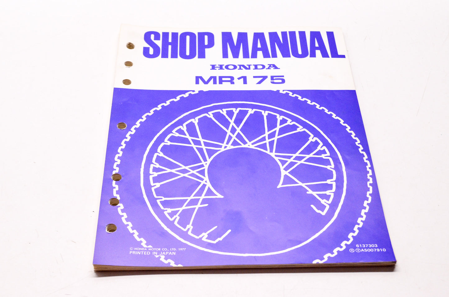OEM Honda 6137303 MR175-'76-'77 Service Manual