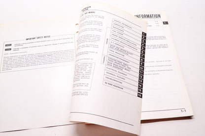 OEM Honda 6118701 NX50M'81-'82 Service Manual