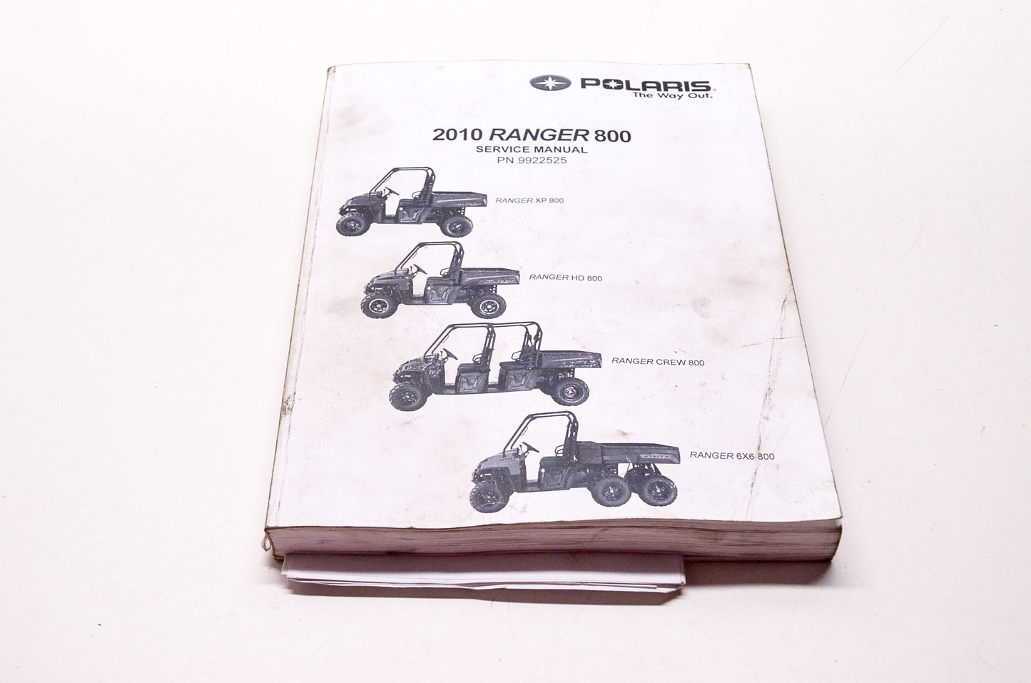 OEM Polaris 9922525 Service Manual 10 Ranger 4X4/6X6 800EFI