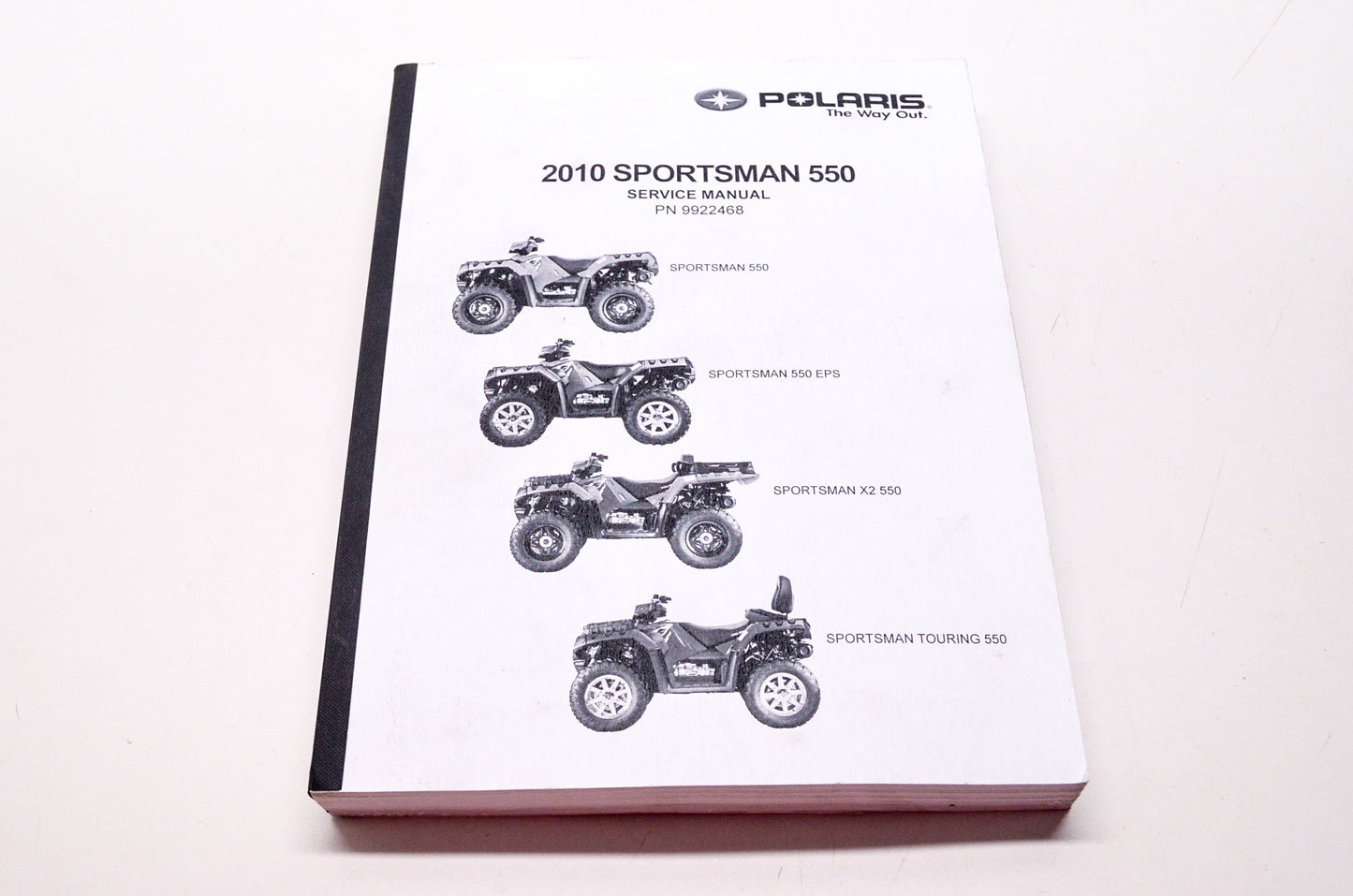 OEM Polaris 9922468 Service Manual 2010 Sportsman 550