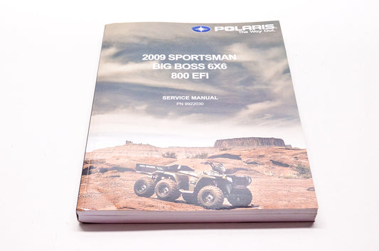 OEM Polaris 9922030 Service Manual 09 Sportsman 800Efi 6X6