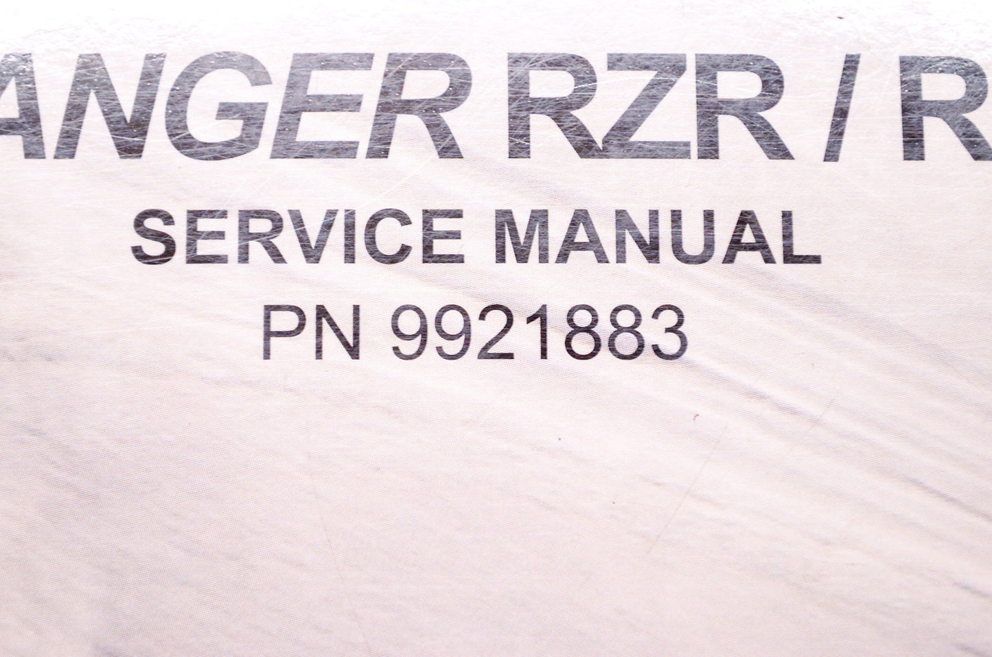 OEM Polaris 9921883 Service Manual 2009-2010 RZR,RZR S,RZR NOS