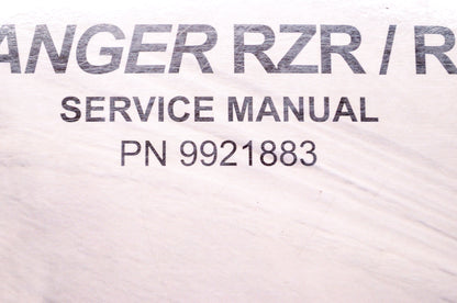 OEM Polaris 9921883 Service Manual 2009-2010 RZR,RZR S,RZR NOS
