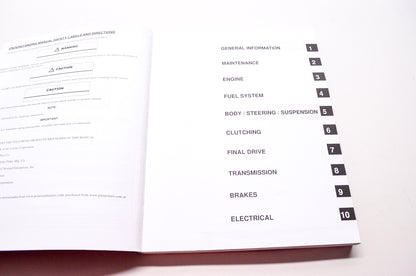 OEM Polaris 9923134 Service Manual 12 Ranger 400/500 4X4