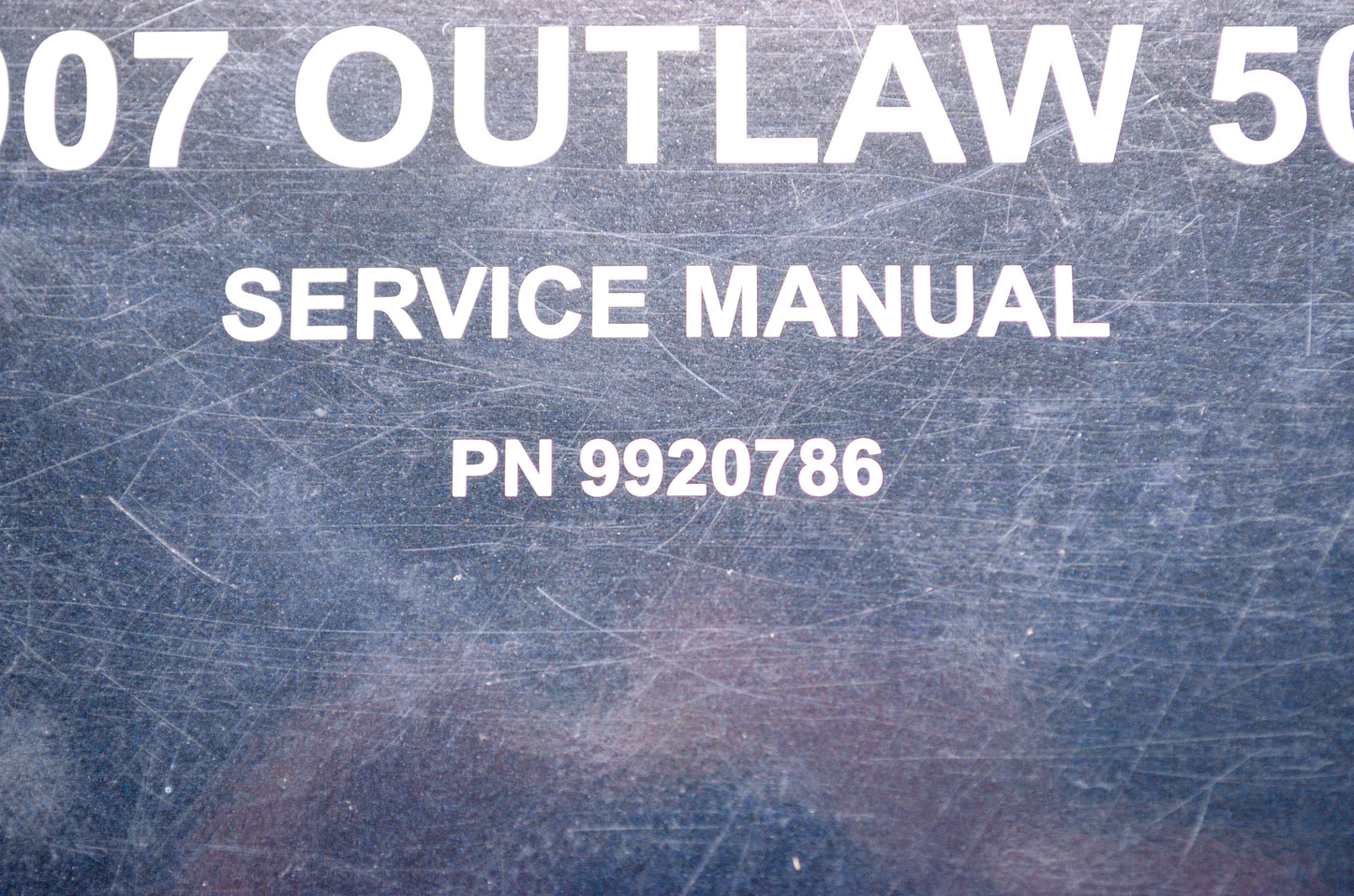 OEM Polaris 9920786 Service Manual 07 Outlaw NOS