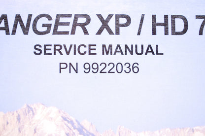 OEM Polaris 9922036 Service Manual 09 Ranger 4X4 700 EFI