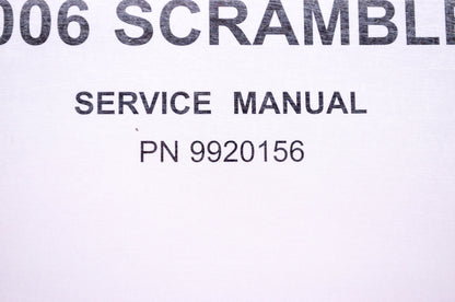 OEM Polaris 9920156 Service Manual 06 Scrambler 500 4X4