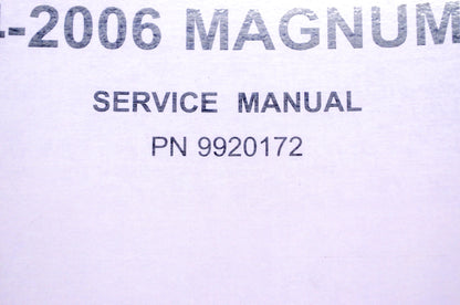 OEM Polaris 9920172 Service Manual 06 Magnum 330 4X4