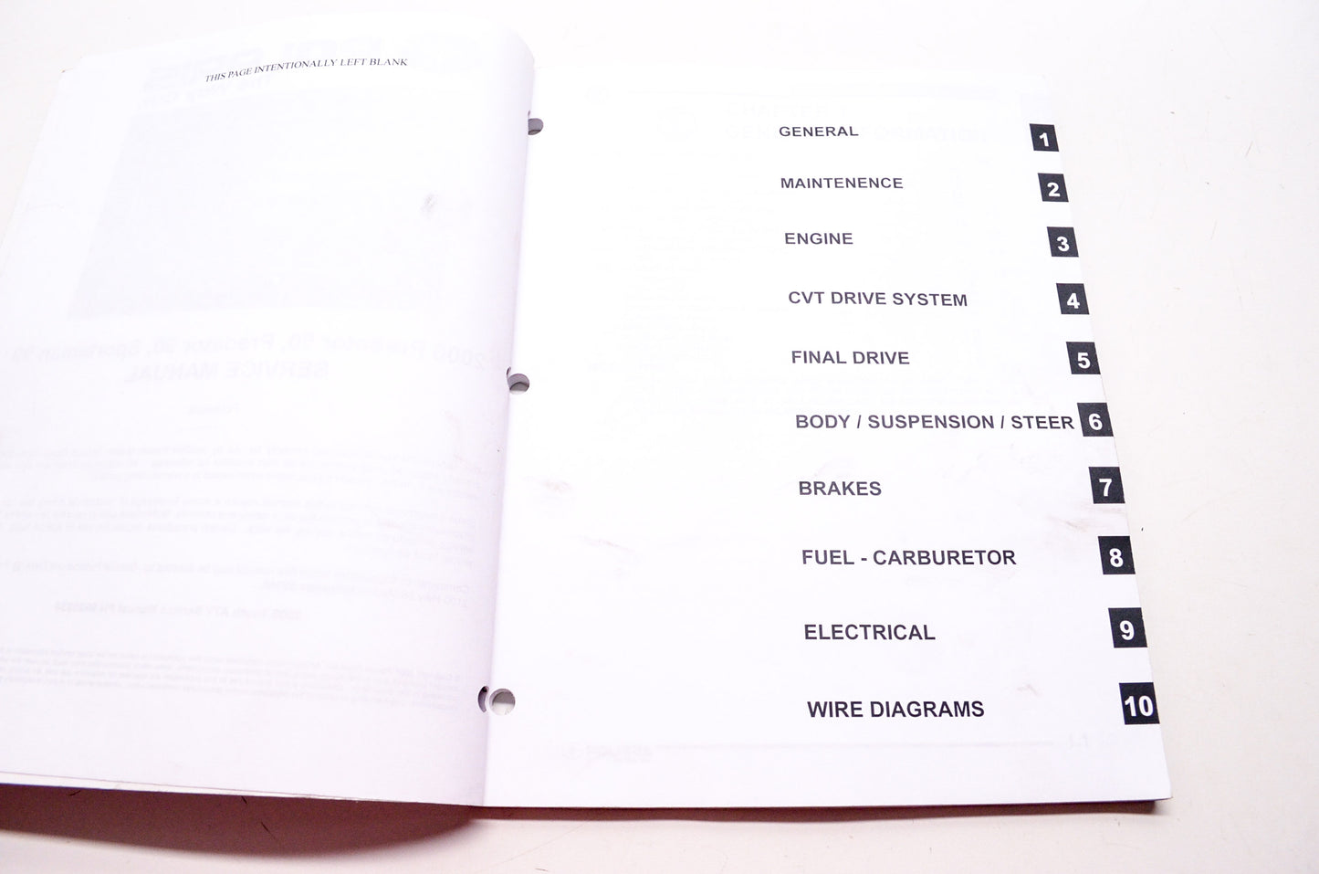 OEM Polaris 9920234 Service Manual 06 Sportsman 90/Predator 50/90