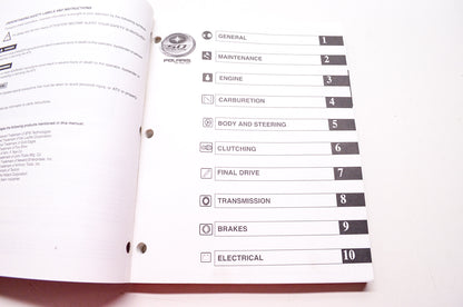 OEM Polaris 9920020 Service Manual 06 Sportsman 700
