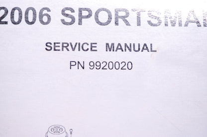 OEM Polaris 9920020 Service Manual 06 Sportsman 700
