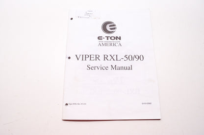 E-Ton America Viper RXL-50/90 Shop Service Repair Manual