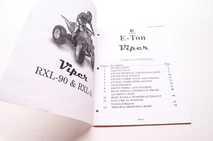 E-Ton America Viper RXL-50/90 Shop Service Repair Manual