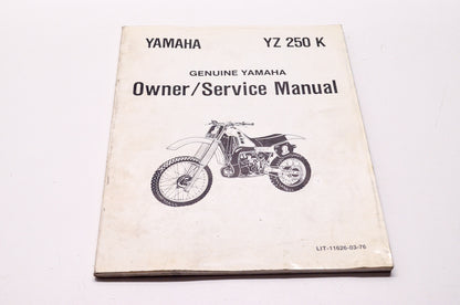 OEM Yamaha LIT-11626-03-76 YZ250K Owner's/Service Manual