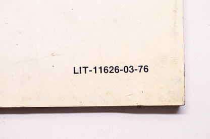 OEM Yamaha LIT-11626-03-76 YZ250K Owner's/Service Manual