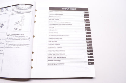 OEM Suzuki 99011-10H51-03A Owner's & Service Manual RM-Z250K8