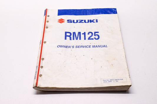 OEM Suzuki 99011-36F55-03A Owner's & Service Manual RM125K6 20