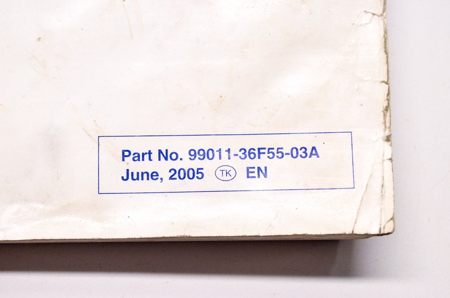 OEM Suzuki 99011-36F55-03A Owner's & Service Manual RM125K6 20