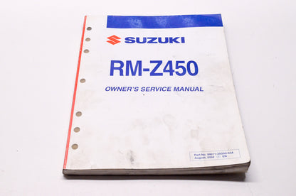 OEM Suzuki 99011-35G50-03A Owner's & Service Manual RM-Z450K5