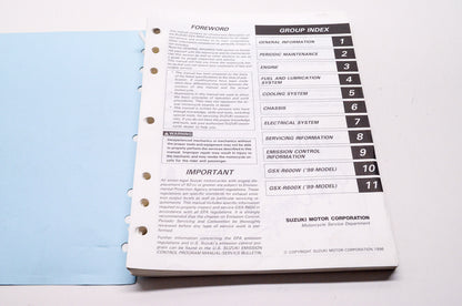 OEM Suzuki 99500-35062-03E GSX-R600 Service Manual