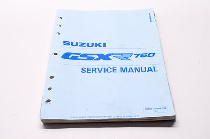 OEM Suzuki 99500-37056-03E GSX-R750 1988-9 Service Manual