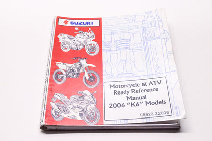 OEM Suzuki 99923-32006 Motorcycle & ATV Ready Reference Manual 2006 'K6' Models