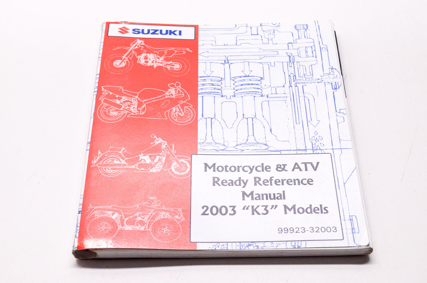 OEM Suzuki 99923-32003 Motorcycle & ATV Ready Reference Manual 2003 'K3' Models