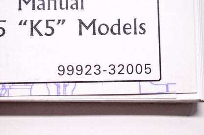 OEM Suzuki 99923-32005 Motorcycle & ATV Ready Reference Manual 2005 'K5' Models