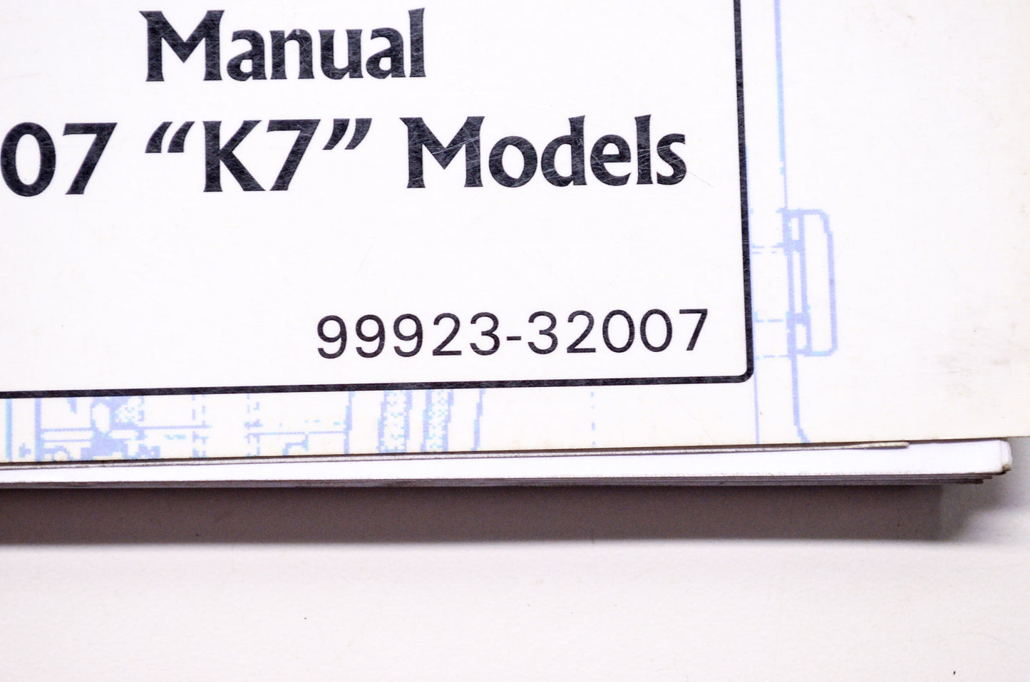 OEM Suzuki 99923-32007 Motorcycle & ATV Ready Reference Manual 2007 'K7' Models
