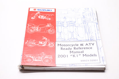 OEM Suzuki 99923-32001 Motorcycle & ATV Ready Reference Manual 2001 'K1' Models
