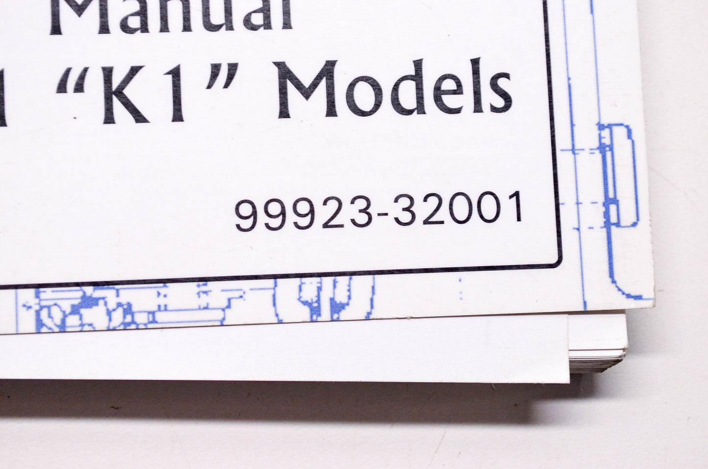 OEM Suzuki 99923-32001 Motorcycle & ATV Ready Reference Manual 2001 'K1' Models