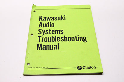 Clarion 99924-1088-01 Kawasaki Audio Systems Troubleshooting Manual