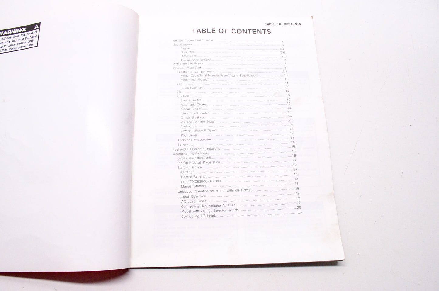 OEM Kawasaki 99920-2125-02 Owner's Manual GEF00A