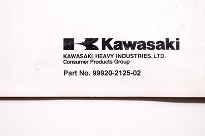 OEM Kawasaki 99920-2125-02 Owner's Manual GEF00A
