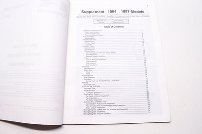 OEM Kawasaki 99924-1170-53 Service Manual Supplement VN1500C3