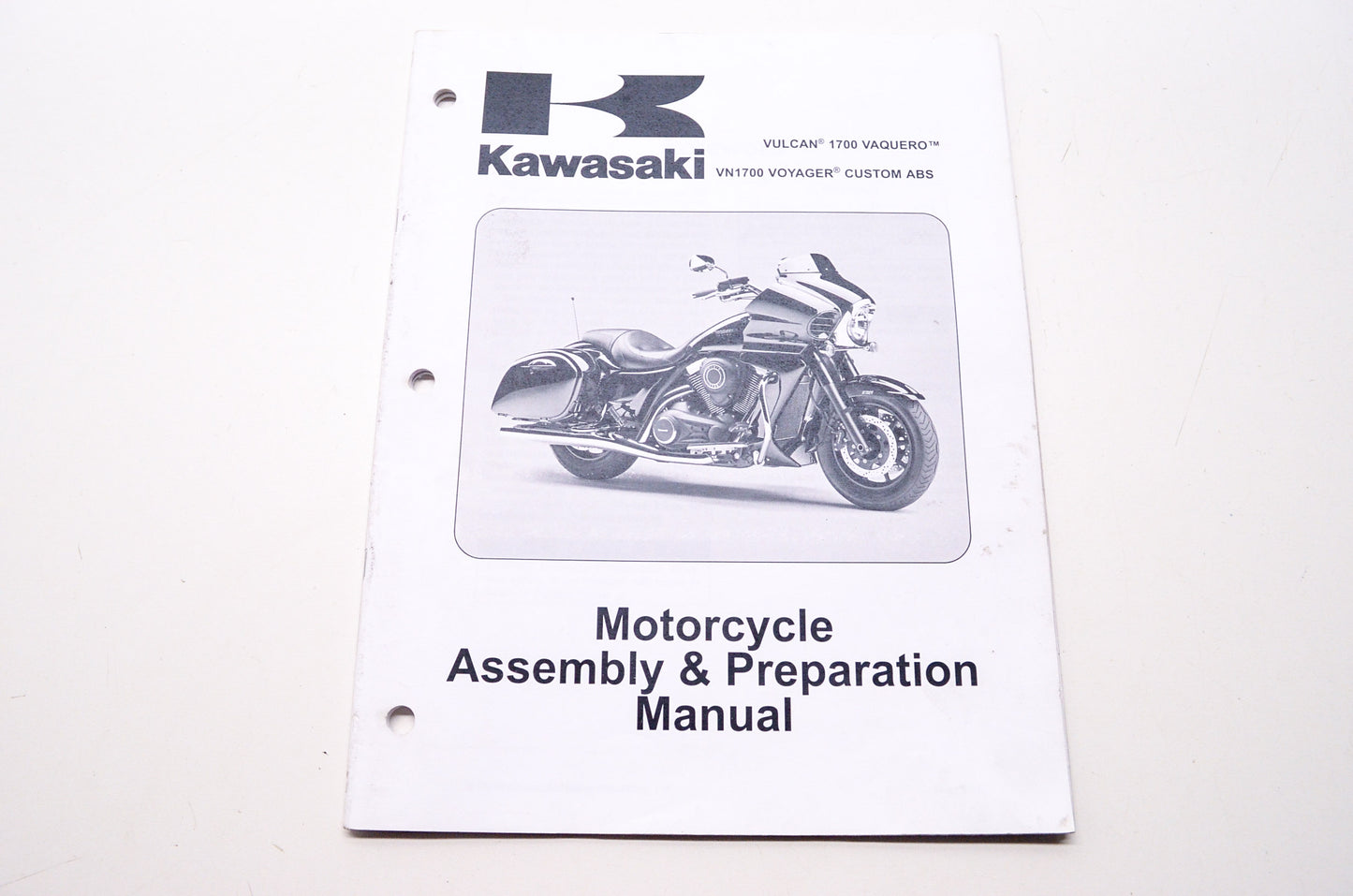 OEM Kawasaki 99931-1522-01 Assembly & Preparation Manual VN1700J/K