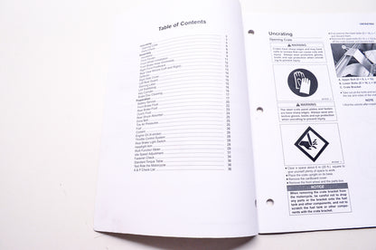 OEM Kawasaki 99931-1522-01 Assembly & Preparation Manual VN1700J/K